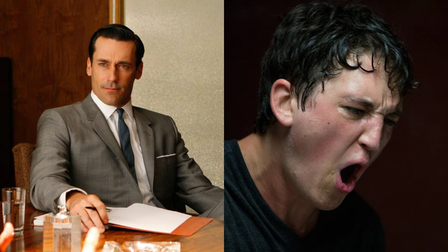 Stills from 'Mad Men' (2007-2015) and 'Whiplash' (2014). Photos credit: IMDb
