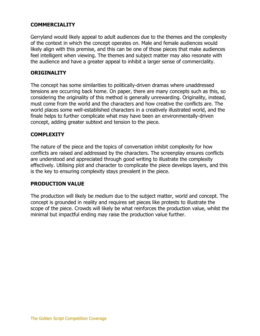 Feedback sample, page 3 of 3