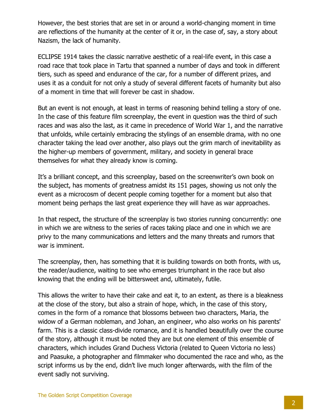 Promo review sample, page 2 of 4