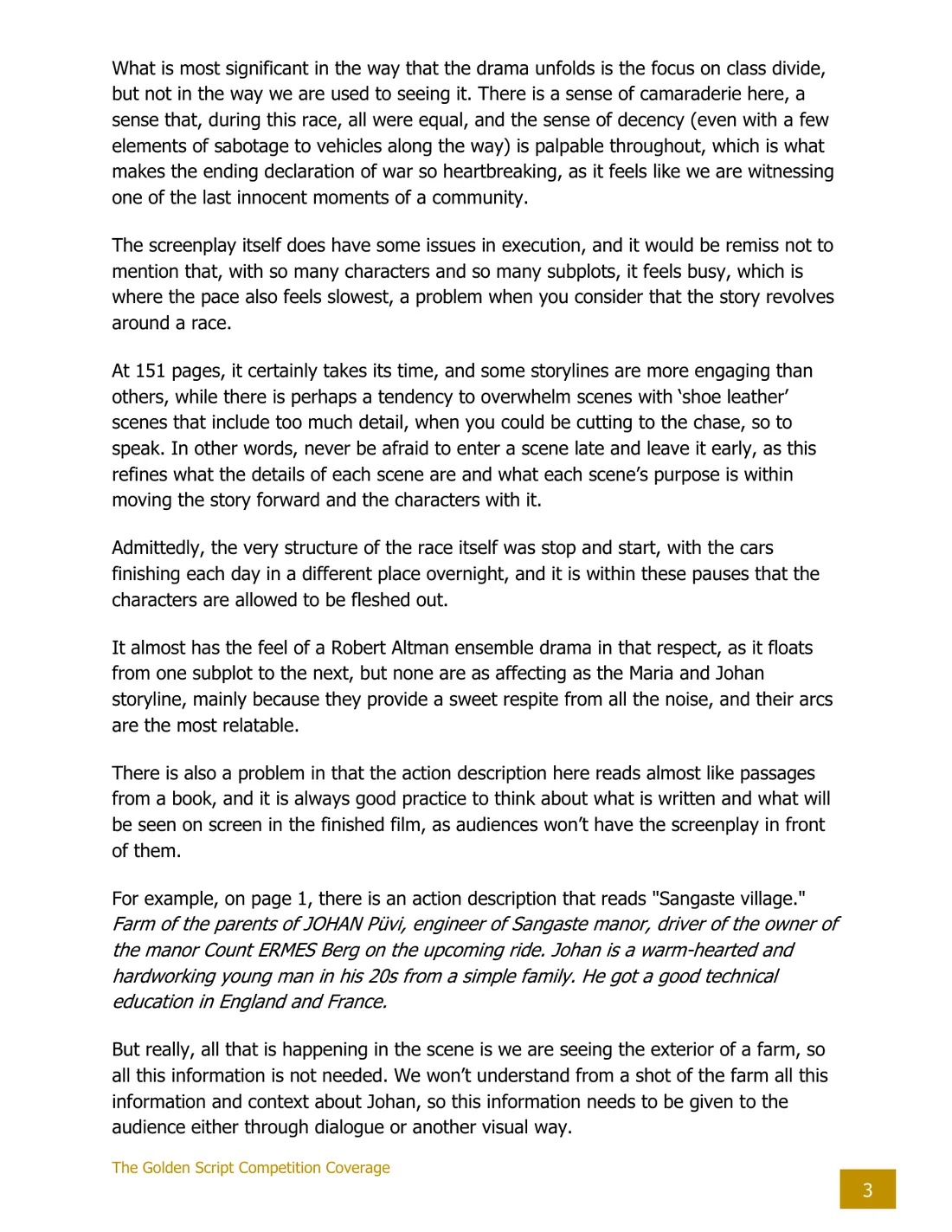 Promo review sample, page 3 of 4