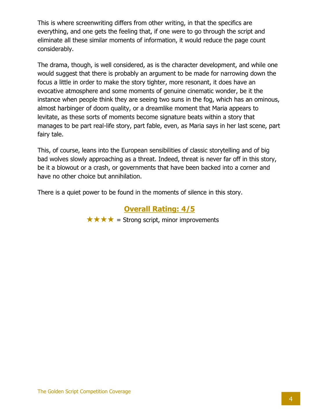 Promo review sample, page 4 of 4